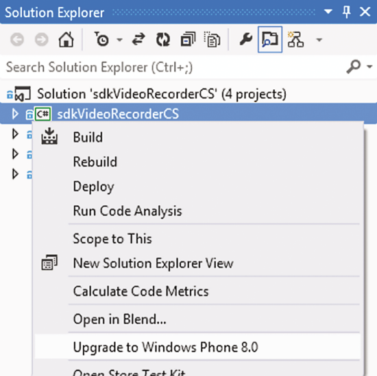 Upgrading Your Project to Target the Windows Phone 8 Runtime