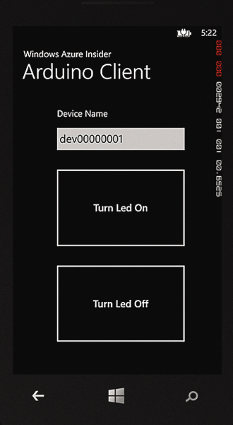 The Windows Phone Client Interface