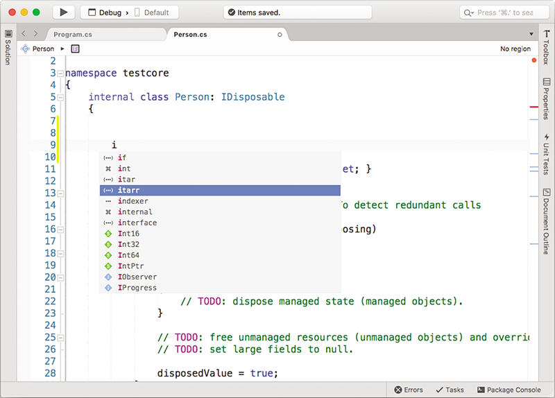 visual studio for mac breakpoint examine contents