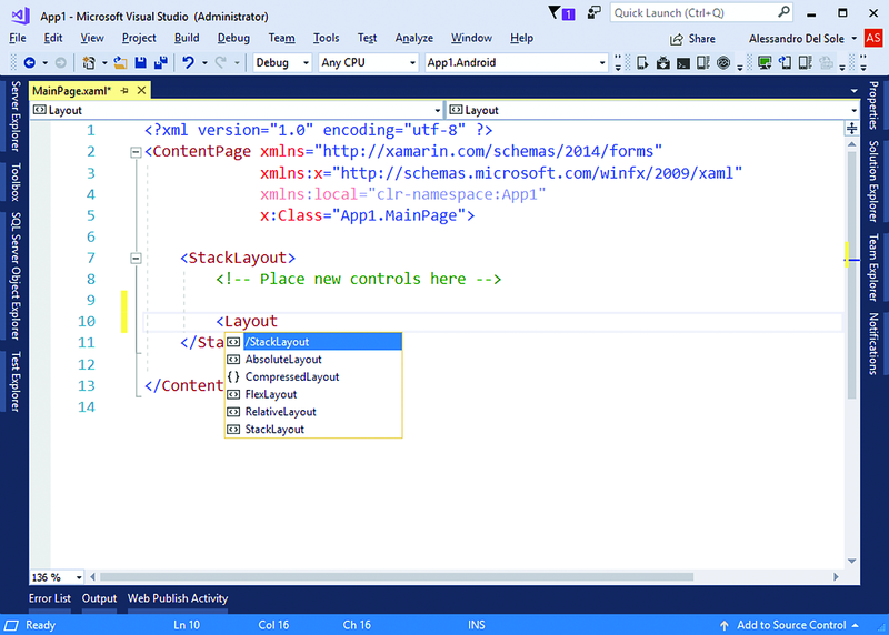 Substring Matching in the XAML Editor for Xamarin.Forms