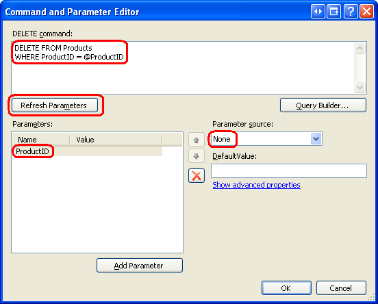 How to write delete query in vb net