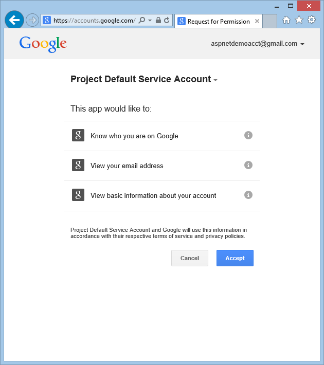 Project Default Service Account