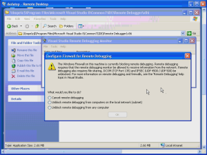 Screenshot of the video walkthrough of remote debugging in Visual Studio.