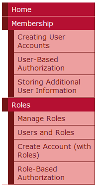 Four New Pages Have Been Added to the Roles Folder