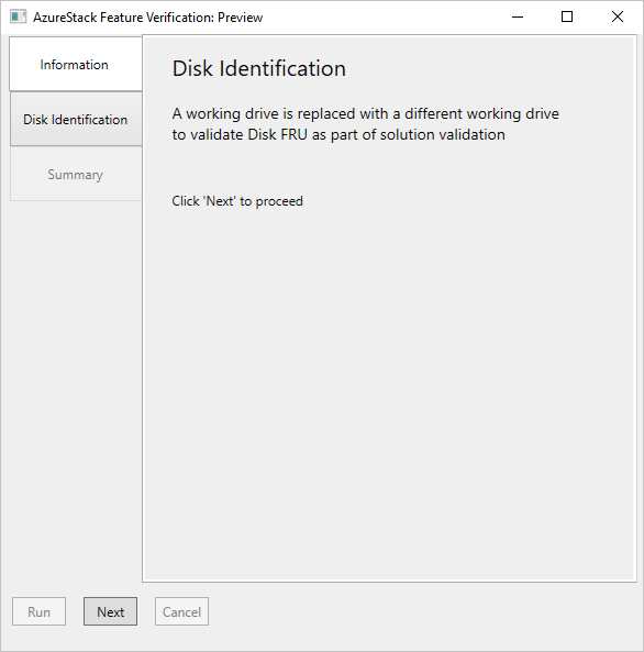 Disk Identification Test—Interactive testing in Azure Stack Hub