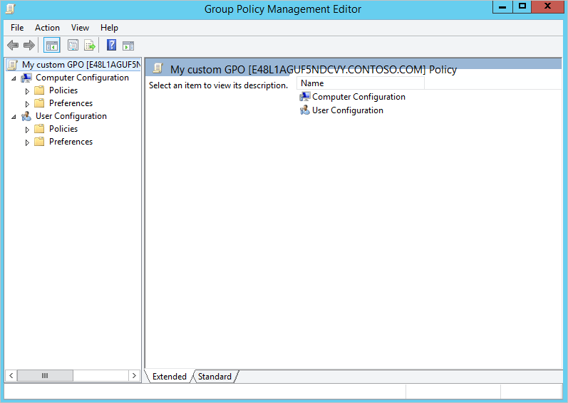 Customize GPO to configure settings as required