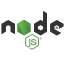 This image shows the Node.js logo