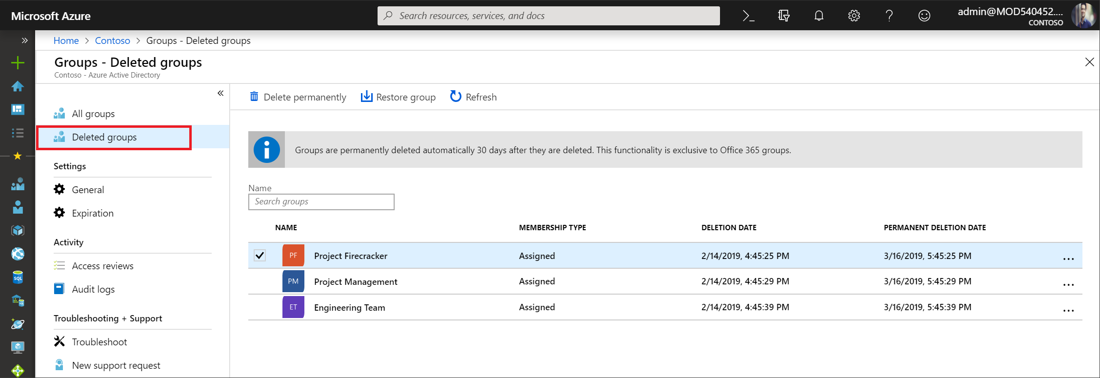 how to sync office 365 groups with ad