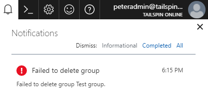 Screenshot group deletion failed