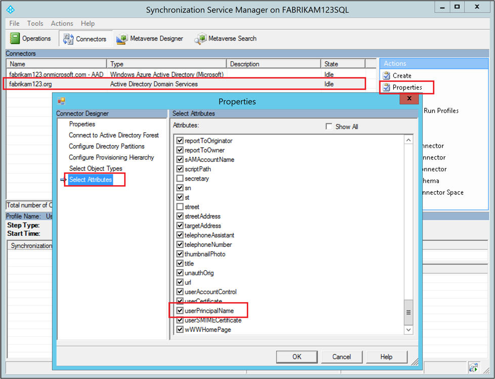 Add source attribute to on-premises AD Connector schema
