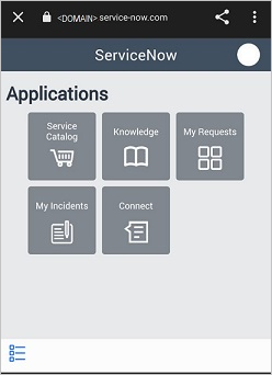 Screenshot of the application home page