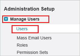 Screenshot shows Manage Users.