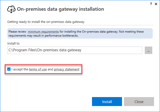  Installing and configuring On-premises data gateway Select gateway mode
