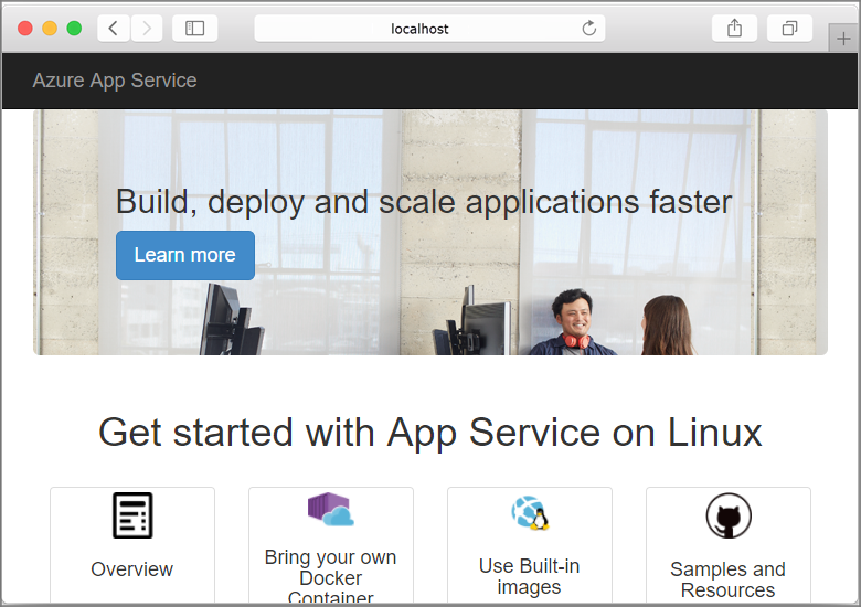 Tutorial: Build and run a custom image in Azure App Service - Azure App  Service | Microsoft Docs