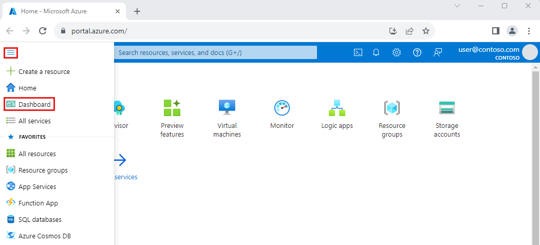Create And Share Dashboards In The Azure Portal Microsoft Docs