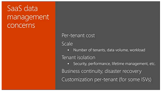 Per-tenant cost, scale, isolation, recovery
