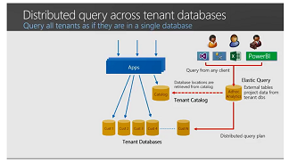 Distributed query across tenant databases