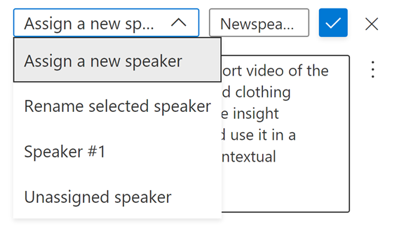 Screenshot of how to add a new speaker.