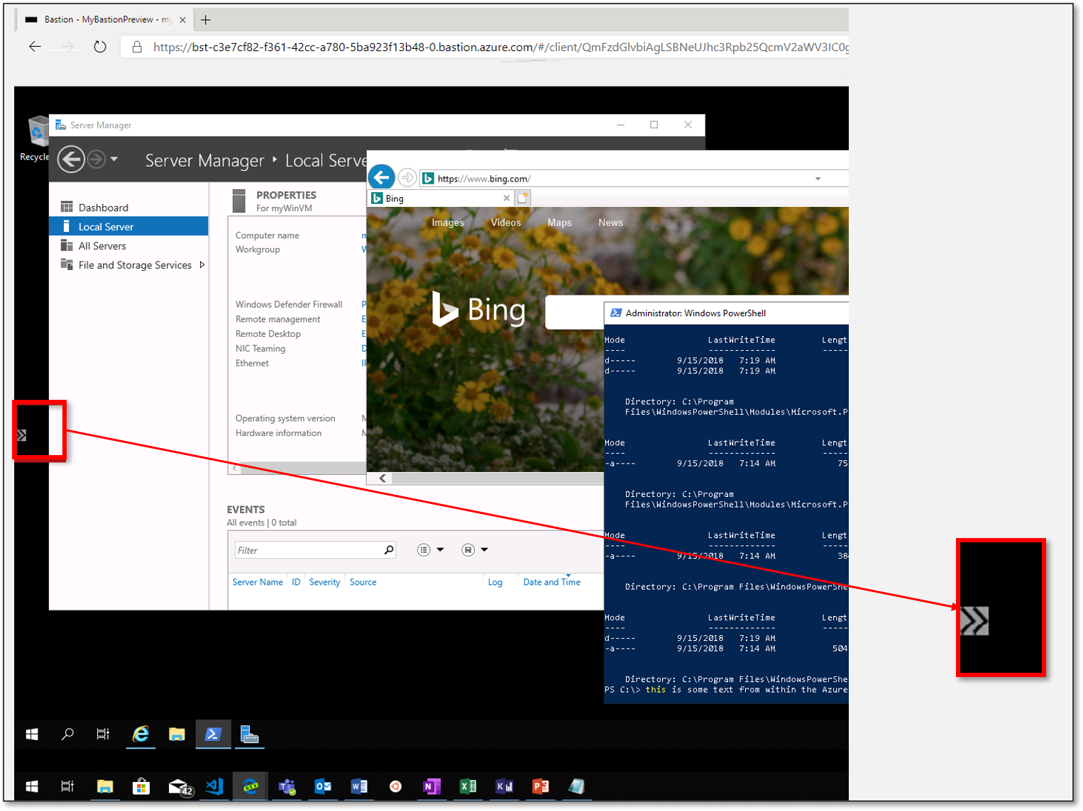 Azure Bastion View Virtual Machine Session Full Screen Microsoft Docs