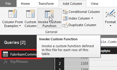 Invoke Custom Function button