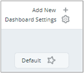 dashboard settings for a custom dashboard