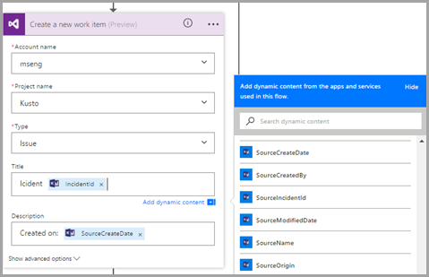 Screenshot of Visual Studio action.
