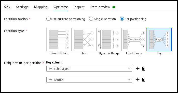 Key partitioning