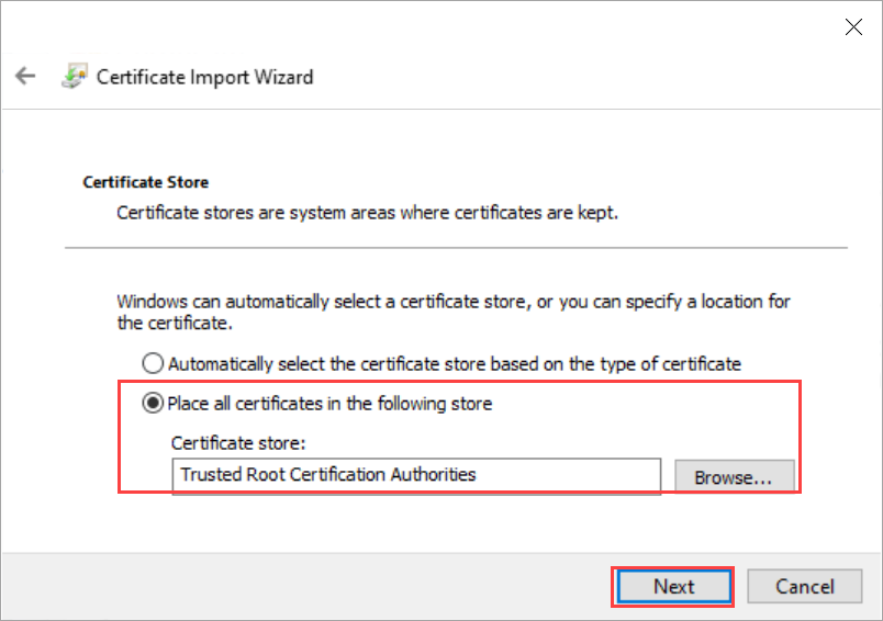 Install certificate 2