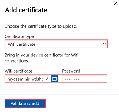 Local web UI "Certificates" page 3