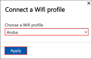 Local web UI "Port Wi-Fi Network settings" 5