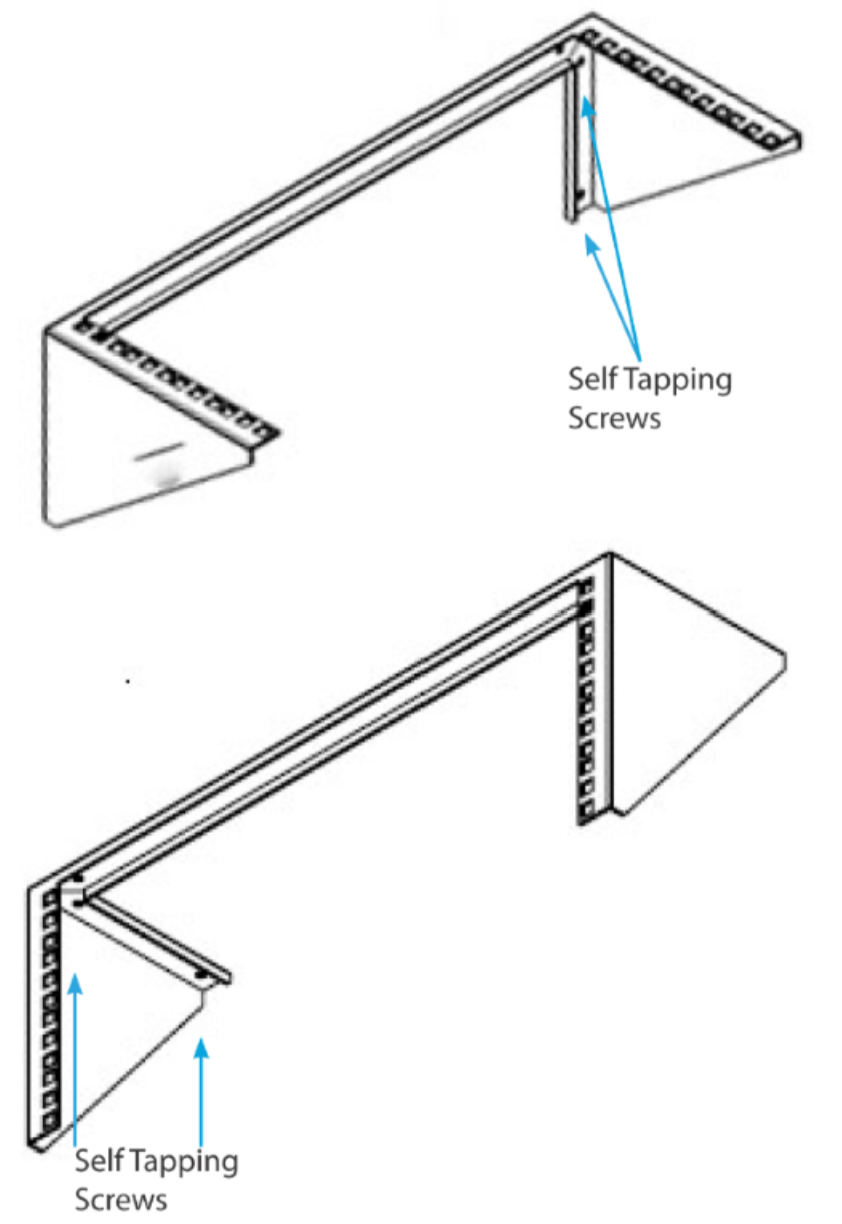 Self tapping screws diagram.
