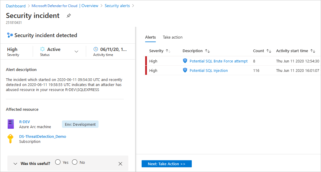 Respond to security incidents in Microsoft Defender for Cloud.