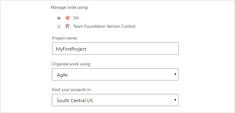 Rename project, change organization location, or select another process