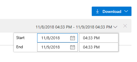 Auditing entry filter by date & time