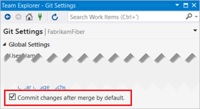 Commit changes after merge by default