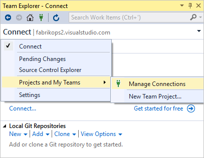 Cloning Git repositories in Visual Studio