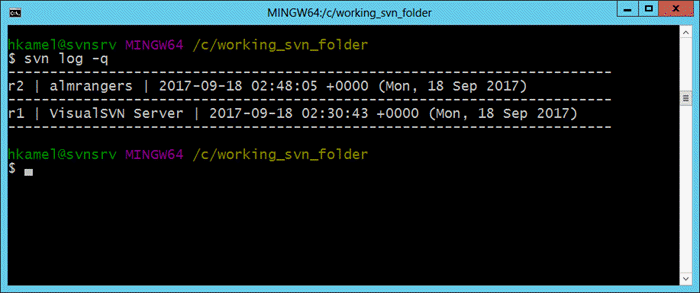 SVN users reference from MS