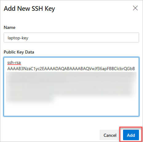 Setup ssh rsa key