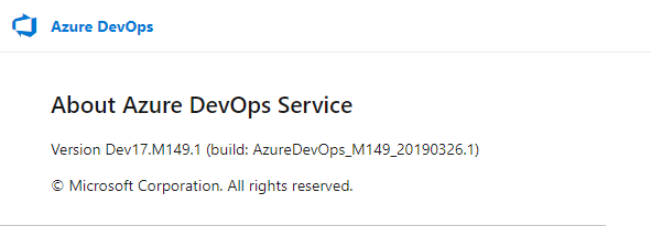 Learn the version number of Azure DevOps