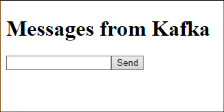 Apache Kafka test web page image.