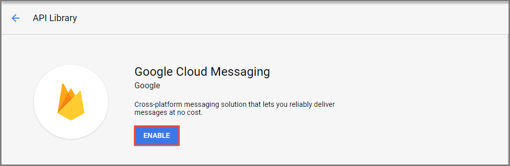 Enable Google Cloud Messaging