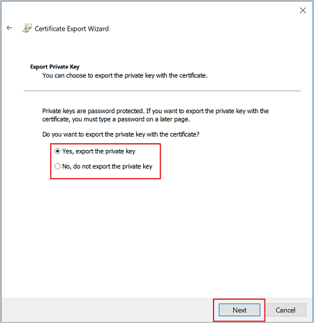 export private key