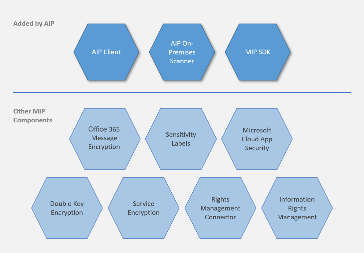 The Azure Information Protection areas of the Microsoft Purview Information Protection framework