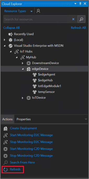 View modules running on your IoT Edge device