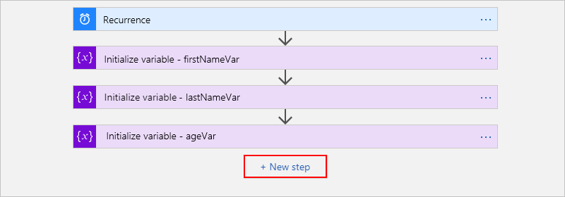 Select "New step" for "Compose" action