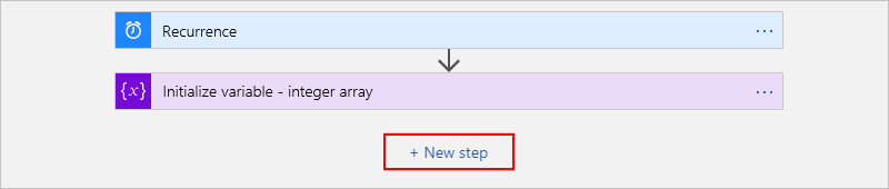 Select "New step" for "Filter array" action