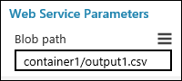 Web Service Parameter