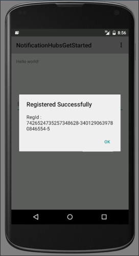 Testing on Android - Channel registration