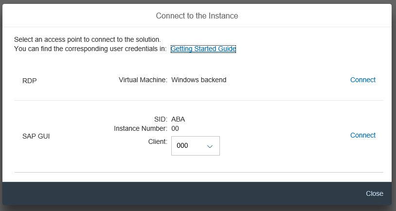 Connect to the Instance