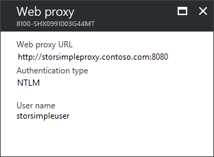 View web proxy settings